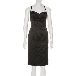 D&G Dolce & Gabbana Bustier Black Dress